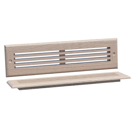 Designs Of Distinction 13.75"W Linear Style Toe Kick Vent - White Oak 01992212WK1